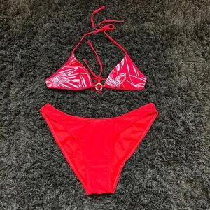 Red Mismatched bikini